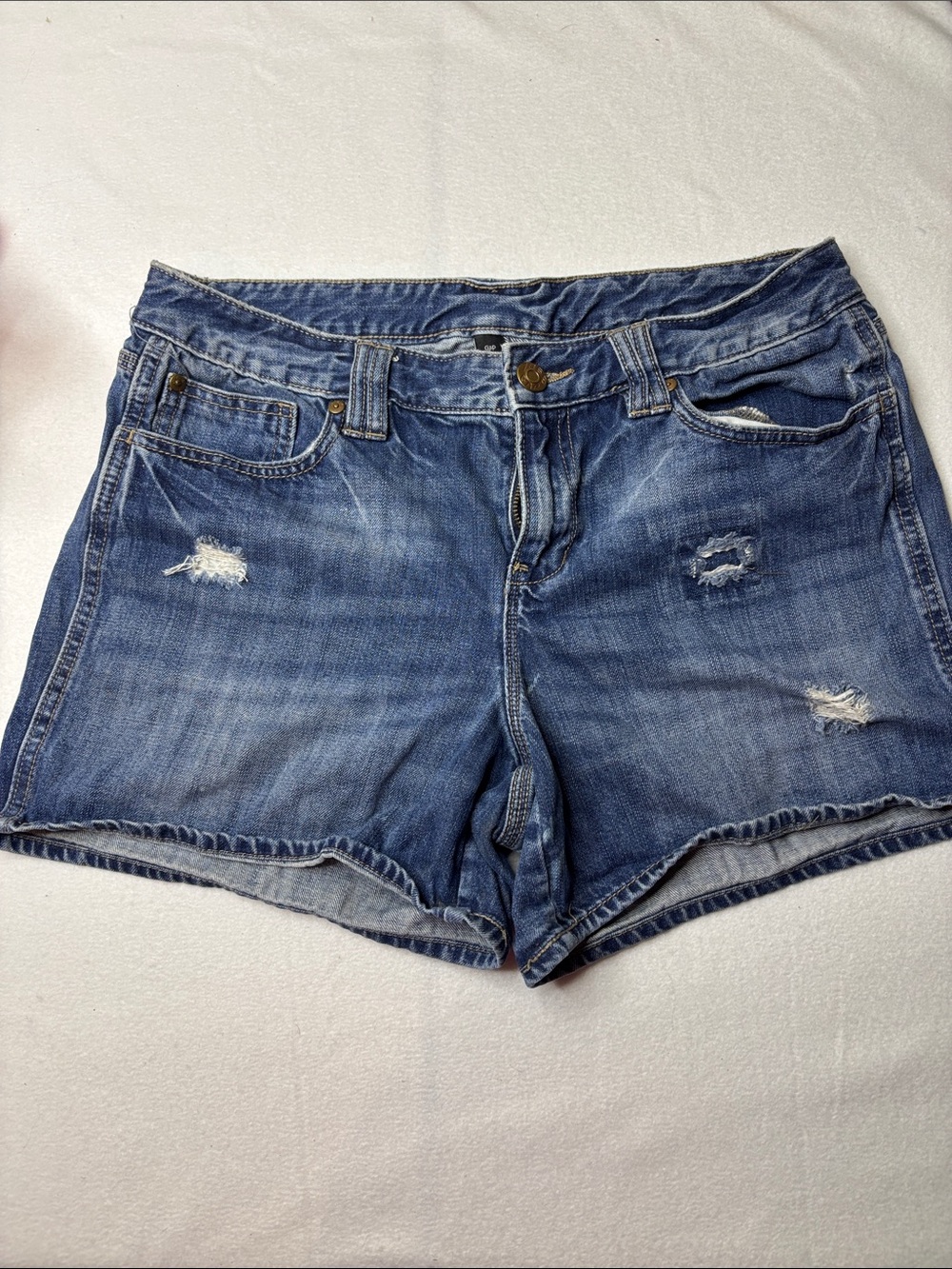 GAP Distressed Denim Shorts - Blue